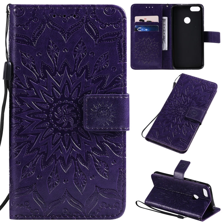 Pressed Printing Sunflower Pattern Horizontal Flip PU Leather Case with Holder & Card Slots & Wallet & Lanyard, Xiaomi Redmi Note 8T, For Xiaomi Mi CC9 Pro / Mi Note 10, For Motorola MOTO E6 Play