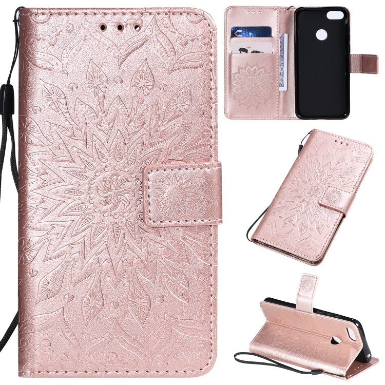 Pressed Printing Sunflower Pattern Horizontal Flip PU Leather Case with Holder & Card Slots & Wallet & Lanyard, Xiaomi Redmi Note 8T, For Xiaomi Mi CC9 Pro / Mi Note 10, For Motorola MOTO E6 Play