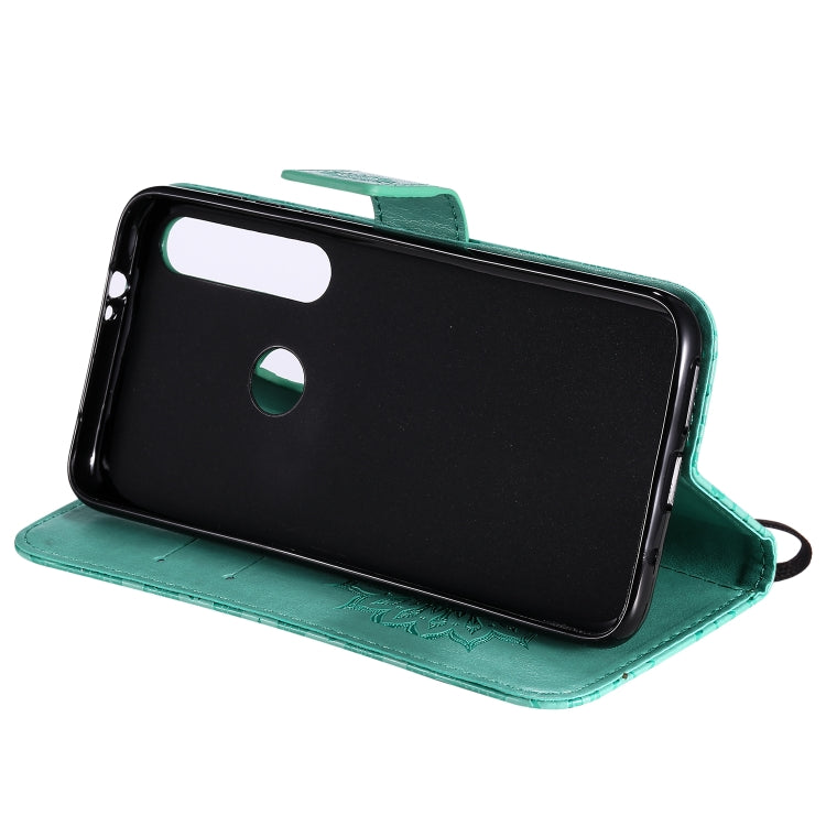 Pressed Printing Sunflower Pattern Horizontal Flip PU Leather Case with Holder & Card Slots & Wallet & Lanyard, For Motorola MOTO G8 Plus, For Motorola MOTO One