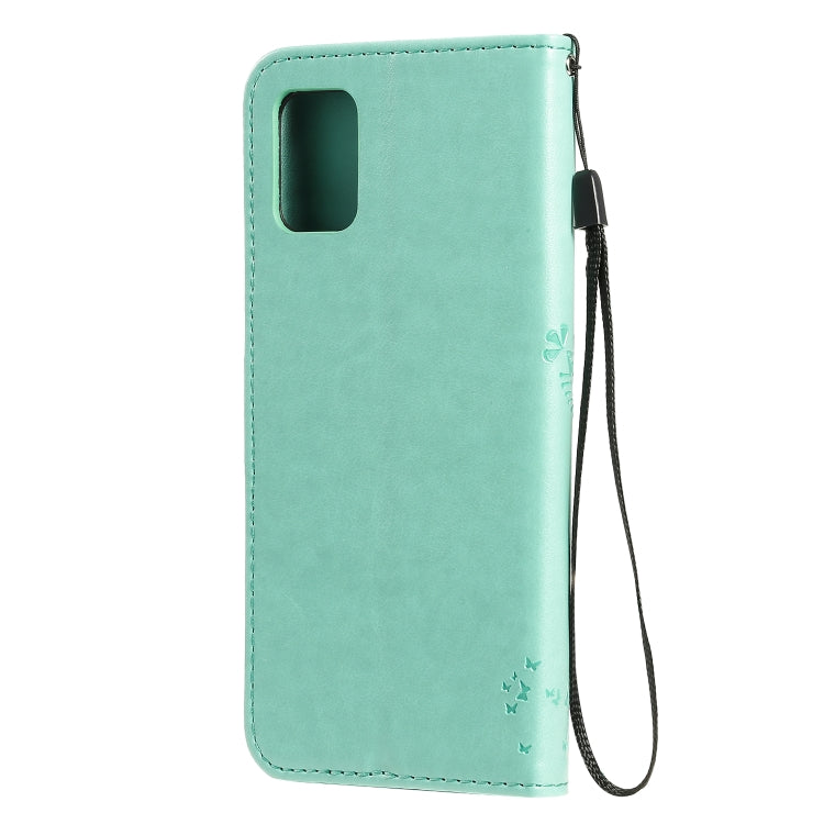 Tree & Cat Pattern Pressed Printing Horizontal Flip PU Leather Case with Holder & Card Slots & Wallet & Lanyard, For Galaxy A51, For Galaxy A71