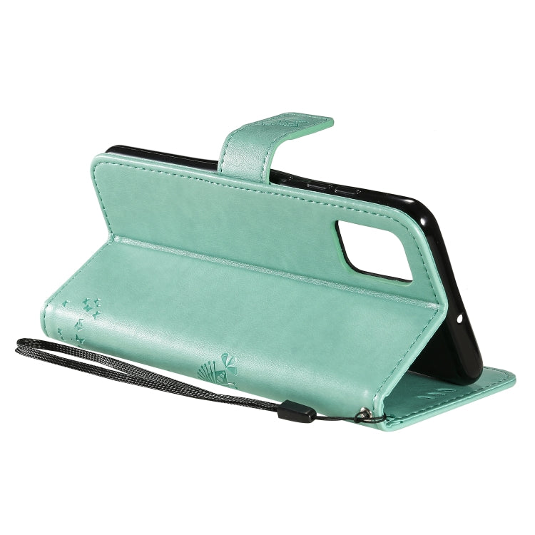 Tree & Cat Pattern Pressed Printing Horizontal Flip PU Leather Case with Holder & Card Slots & Wallet & Lanyard, For Galaxy A51, For Galaxy A71