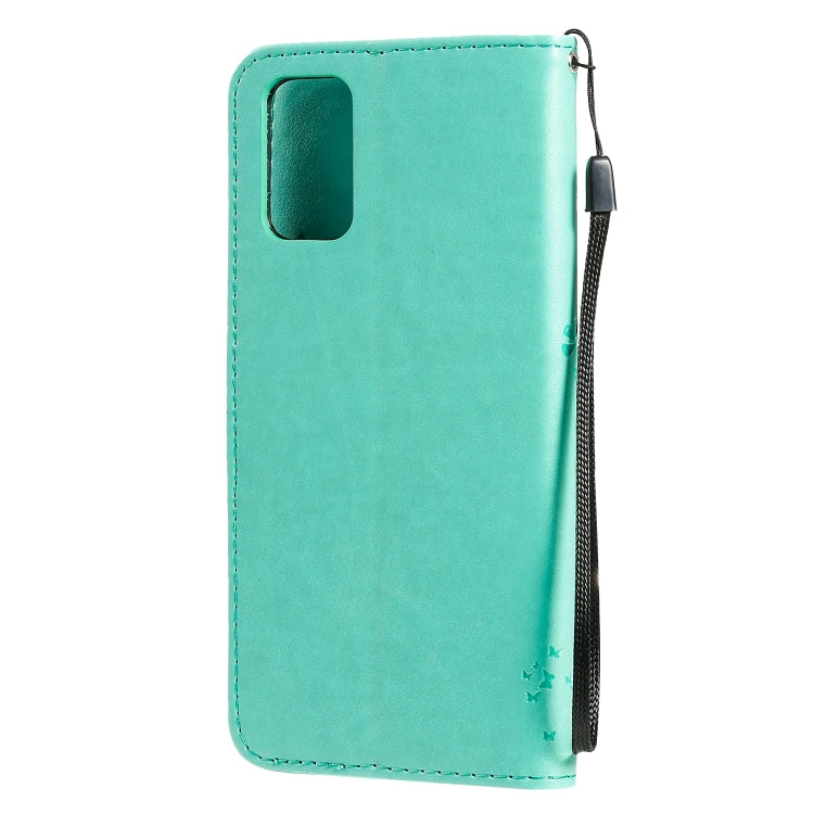 Tree & Cat Pattern Pressed Printing Horizontal Flip PU Leather Case with Holder & Card Slots & Wallet & Lanyard, For Galaxy S20+, For Galaxy S20 Ultra