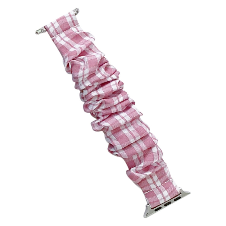 Single Loop Elasticity Cloth Grid Watchband For Apple Watch Series, 7 41mm / 6&SE&5&4 40mm / 3&2&1 38mm, 7 45mm / 6&SE&5&4 44mm / 3&2&1 42mm