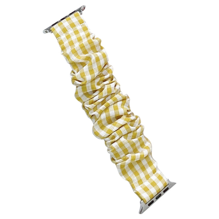 Single Loop Elasticity Cloth Grid Watchband For Apple Watch Series, 7 41mm / 6&SE&5&4 40mm / 3&2&1 38mm, 7 45mm / 6&SE&5&4 44mm / 3&2&1 42mm