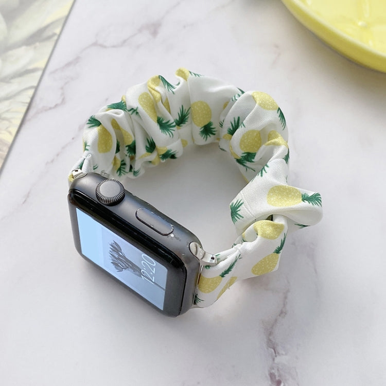 Single Loop Elasticity Cloth Fruit Watchband For Apple Watch Series, 7 41mm / 6&SE&5&4 40mm / 3&2&1 38mm, 7 45mm / 6&SE&5&4 44mm / 3&2&1 42mm