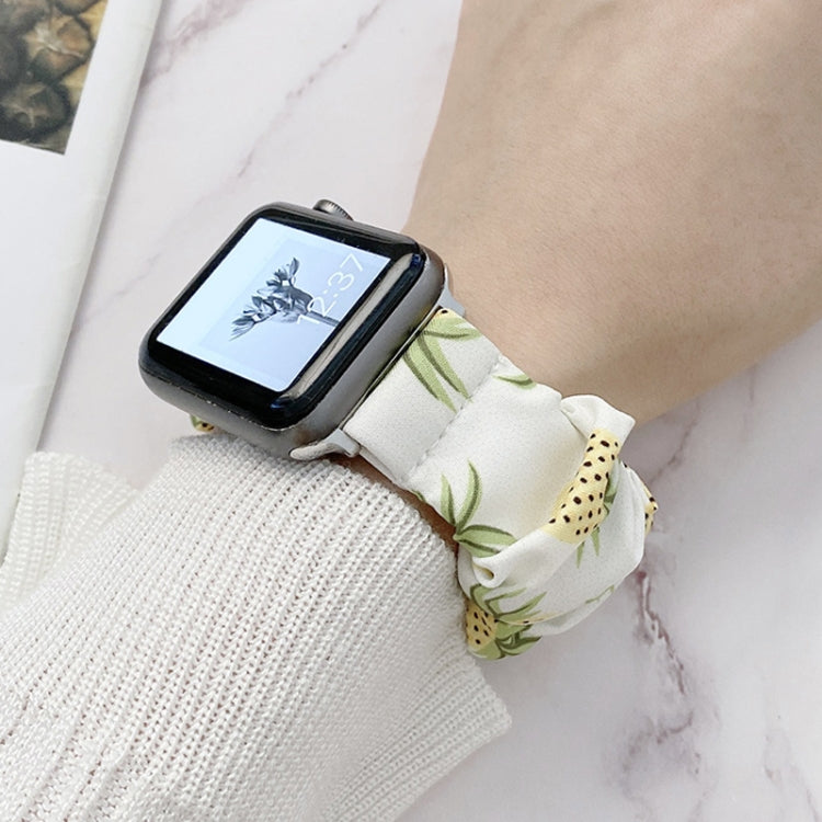 Single Loop Elasticity Cloth Fruit Watchband For Apple Watch Series, 7 41mm / 6&SE&5&4 40mm / 3&2&1 38mm, 7 45mm / 6&SE&5&4 44mm / 3&2&1 42mm