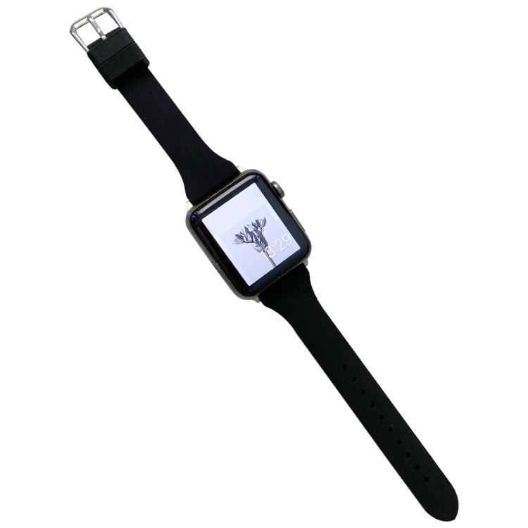 Small Waist Silicone Watchband For Apple Watch Series, 7 41mm / 6&SE&5&4 40mm / 3&2&1 38mm