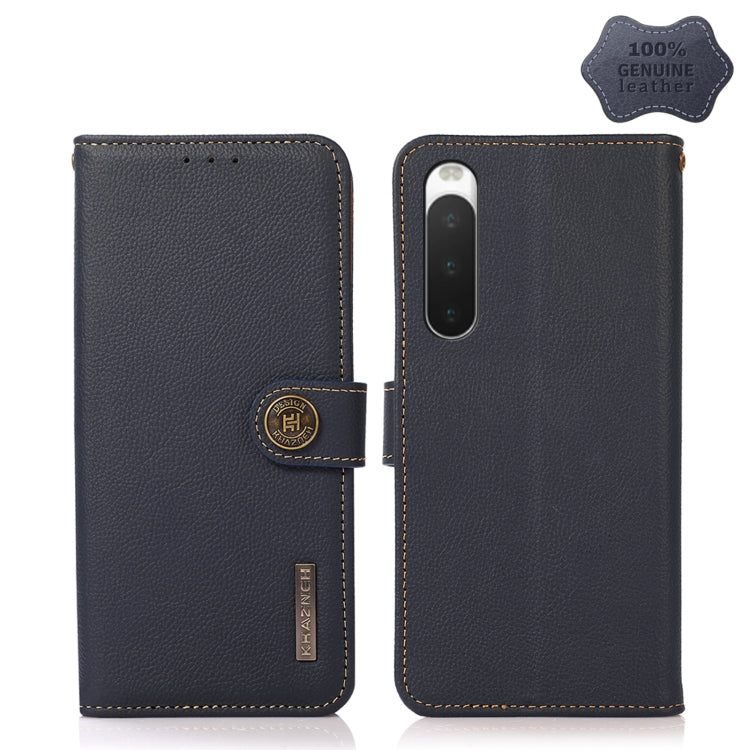 KHAZNEH Custer Genuine Leather RFID Phone Case
