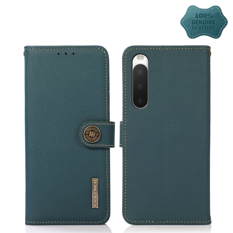 KHAZNEH Custer Genuine Leather RFID Phone Case