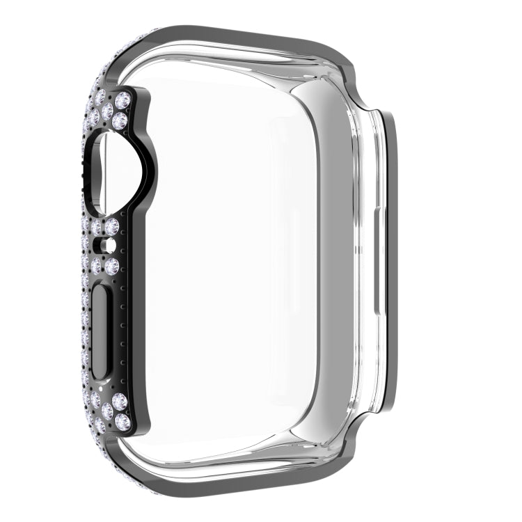 Diamond PC + Tempered Glass Watch Case For Apple Watch Series, 7 41mm, 7 45mm