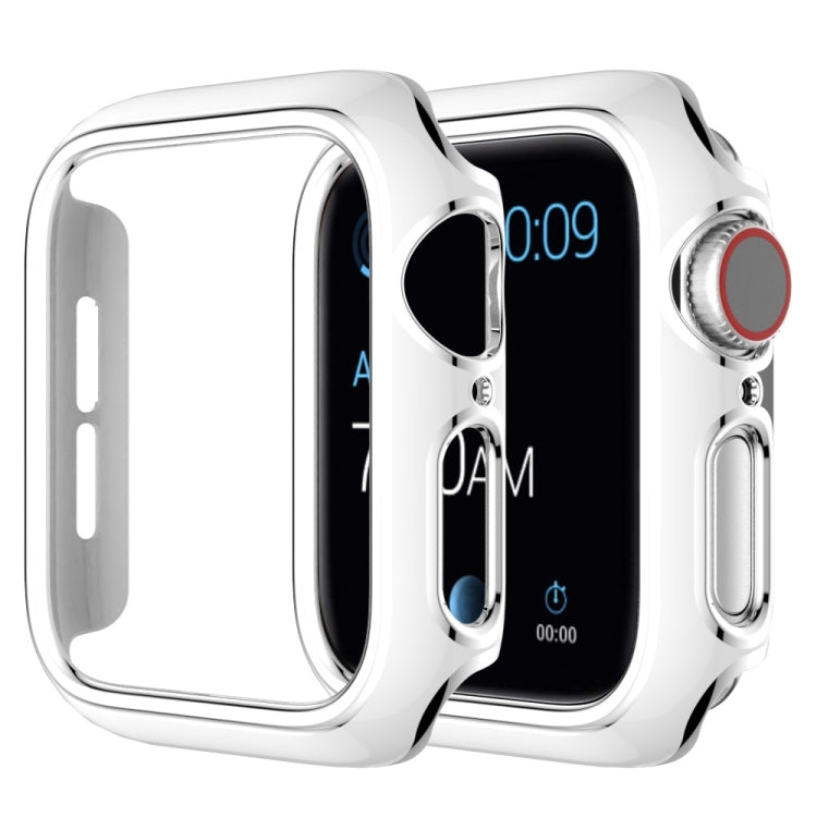 Two-color Electroplating PC Watch Case For Apple Watch Series, 6&SE&5&4 40mm, 6&SE&5&4 44mm