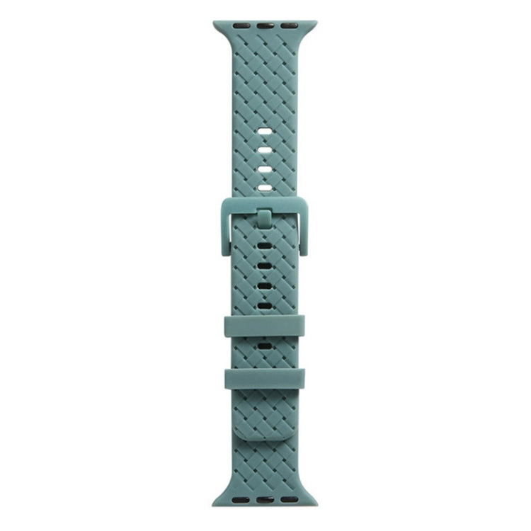 Braided Texture Silicone Watchband For Apple Watch Series, 7 41mm / 6&SE&5&4 40mm / 3&2&1 38mm, 7 45mm / 6&SE&5&4 44mm / 3&2&1 42mm