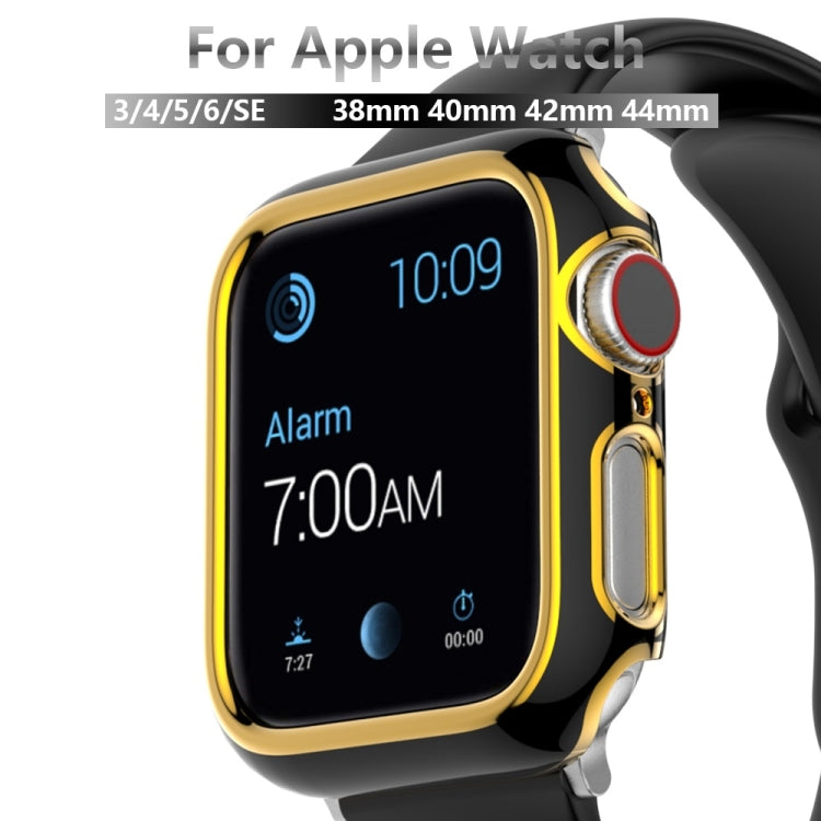 Two-color Electroplating PC Watch Case For Apple Watch Series, 3&2&1 38mm, 3&2&1 42mm