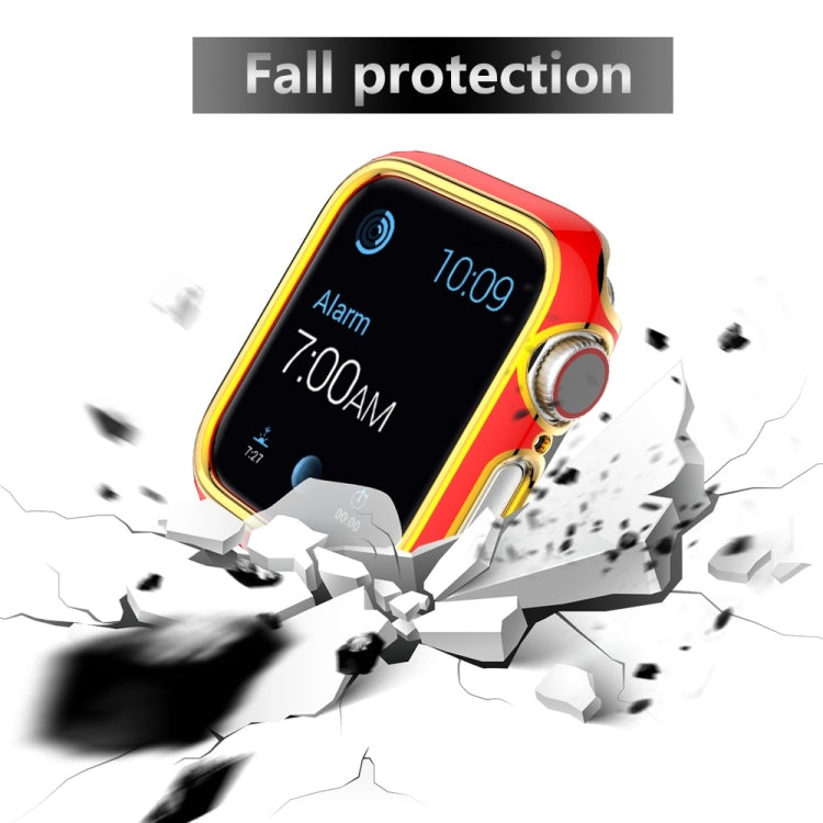 Two-color Electroplating PC Watch Case For Apple Watch Series, 3&2&1 38mm, 3&2&1 42mm