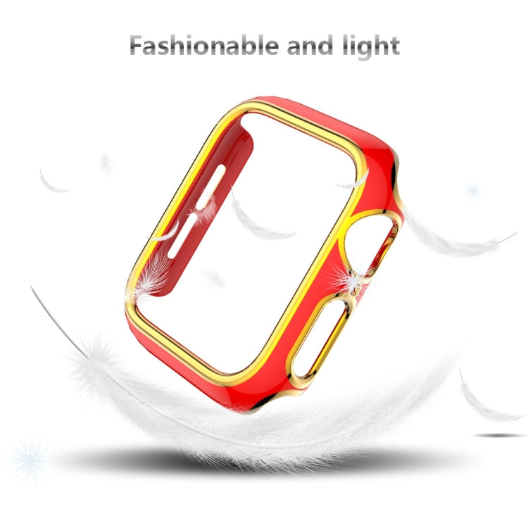 Two-color Electroplating PC Watch Case For Apple Watch Series, 3&2&1 38mm, 3&2&1 42mm