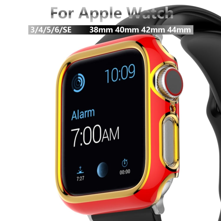 Two-color Electroplating PC Watch Case For Apple Watch Series, 3&2&1 38mm, 3&2&1 42mm