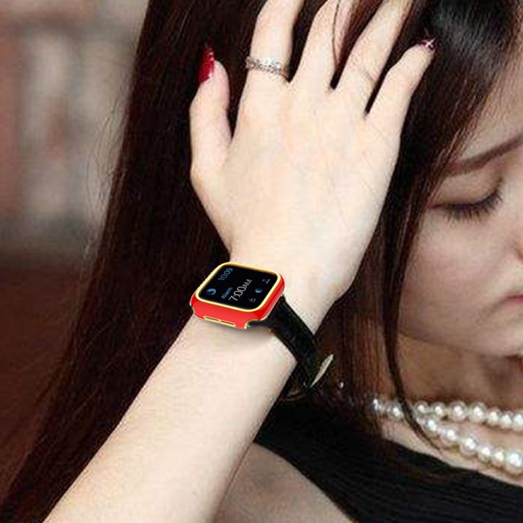 Two-color Electroplating PC Watch Case For Apple Watch Series, 3&2&1 38mm, 3&2&1 42mm