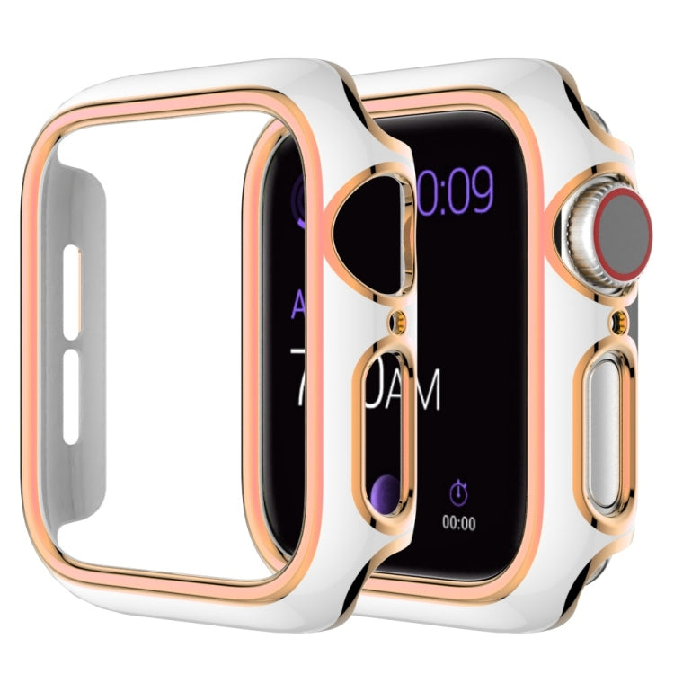 Two-color Electroplating PC Watch Case For Apple Watch Series, 3&2&1 38mm, 3&2&1 42mm