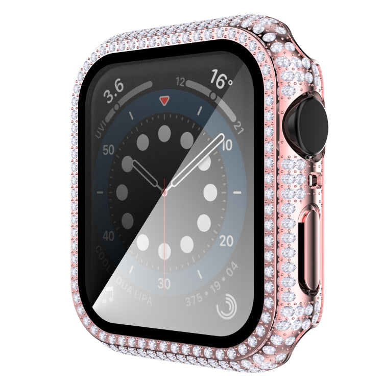 Diamond PC + Tempered Glass Watch Case For Apple Watch Series, 3&2&1 38mm, 3&2&1 42mm