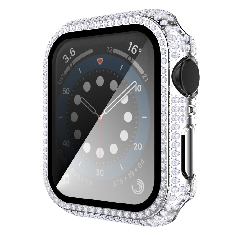 Diamond PC + Tempered Glass Watch Case For Apple Watch Series, 3&2&1 38mm, 3&2&1 42mm