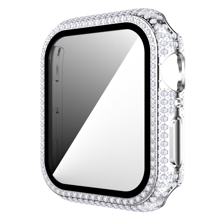 Diamond PC + Tempered Glass Watch Case For Apple Watch Series, 3&2&1 38mm, 3&2&1 42mm