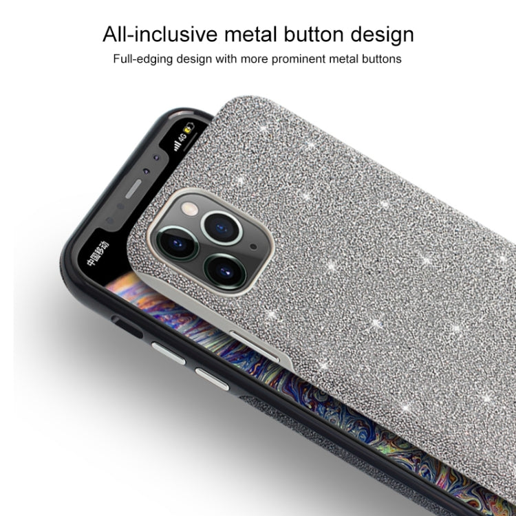 Mutural TPU + PC + Diamond Cloth Protective Case, For iPhone 11 Pro, For iPhone 11 Pro Max, For iPhone 11