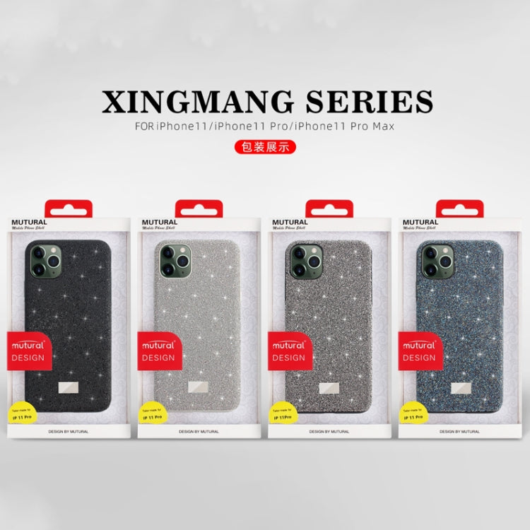 Mutural TPU + PC + Diamond Cloth Protective Case, For iPhone 11 Pro, For iPhone 11 Pro Max, For iPhone 11