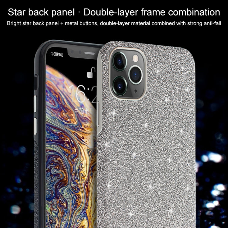 Mutural TPU + PC + Diamond Cloth Protective Case, For iPhone 11 Pro, For iPhone 11 Pro Max, For iPhone 11