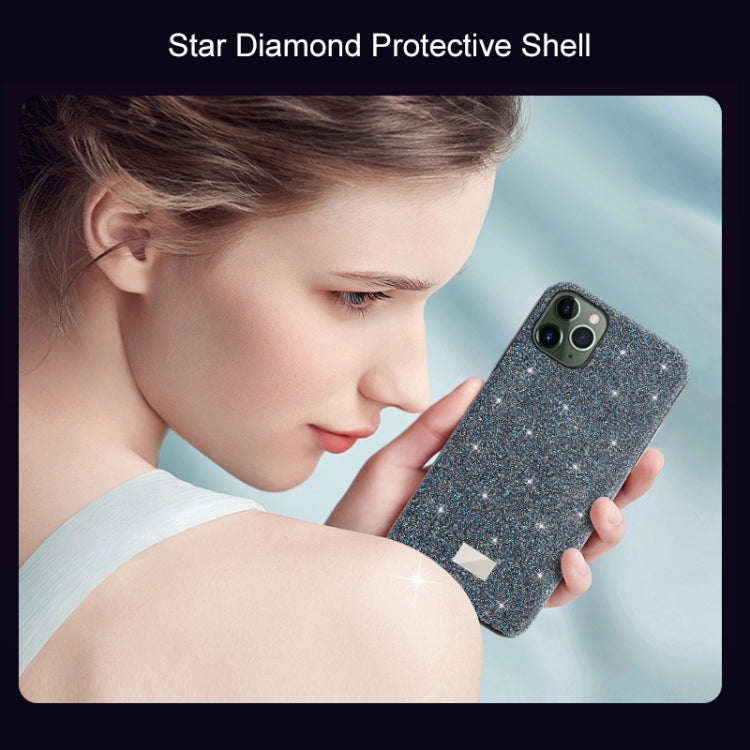 Mutural TPU + PC + Diamond Cloth Protective Case, For iPhone 11 Pro, For iPhone 11 Pro Max, For iPhone 11