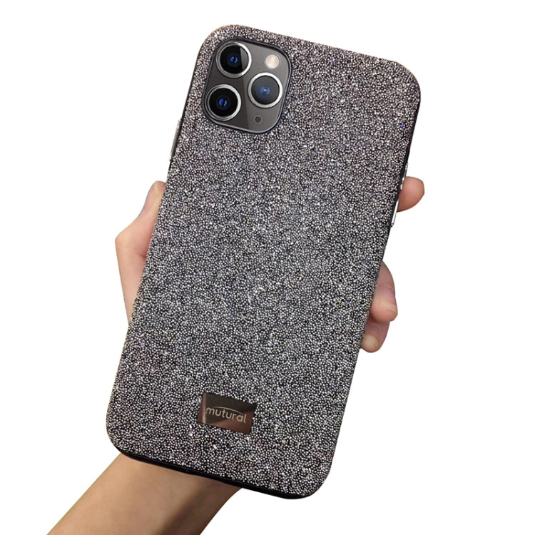 Mutural TPU + PC + Diamond Cloth Protective Case, For iPhone 11 Pro, For iPhone 11 Pro Max, For iPhone 11