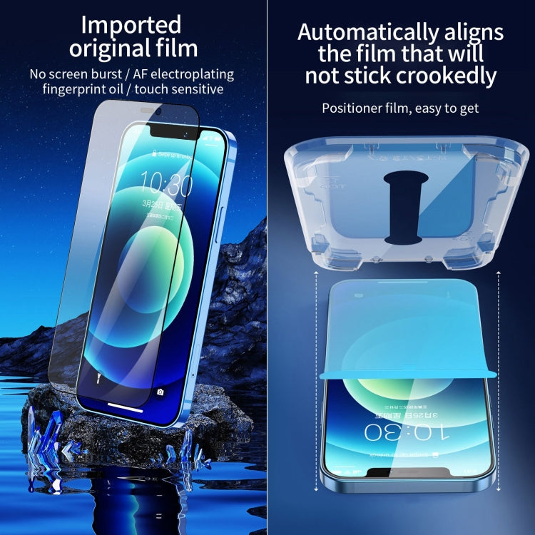 For iPhone 16e / 13 / 13 Pro Fast Attach Dust-proof Anti-static Tempered Glass Film, For iPhone 13 mini (1 PC), For iPhone 16e / 13 / 13 Pro (1 PC), For iPhone 13 Pro Max (1 PC), For iPhone 12 mini(1 PC), For iPhone 12 / 12 Pro(1 PC)�������������������...