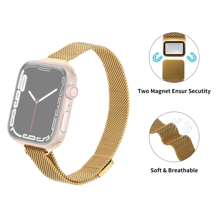 Milanese Small Waist Watchband For Apple Watch Series, 7 41mm / 6&SE&5&4 40mm / 3&2&1 38mm