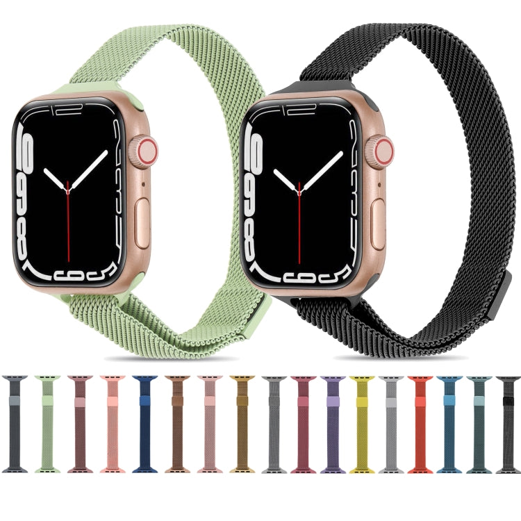 Milanese Small Waist Watchband For Apple Watch Series, 7 45mm / 6&SE&5&4 44mm / 3&2&1 42mm