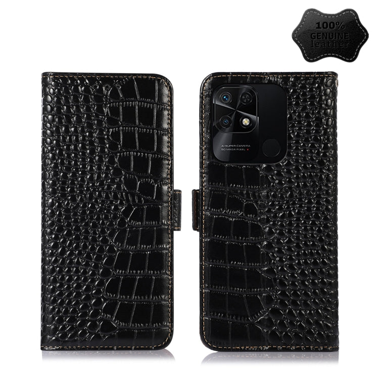 Crocodile Top Layer Cowhide Leather Phone Case, For Xiaomi Redmi 10C / 10 India, For Xiaomi Redmi K40S, For Xiaomi Redmi K50 / K50 Pro, For Xiaomi Redmi K50 Gaming, For Xiaomi Redmi Note 11 4G/11S 4G Global, For Xiaomi Redmi Note 11 Pro 4G / 5G Global