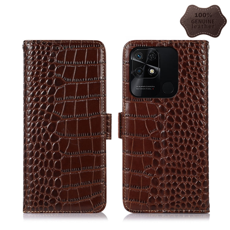 Crocodile Top Layer Cowhide Leather Phone Case, For Xiaomi Redmi 10C / 10 India, For Xiaomi Redmi K40S, For Xiaomi Redmi K50 / K50 Pro, For Xiaomi Redmi K50 Gaming, For Xiaomi Redmi Note 11 4G/11S 4G Global, For Xiaomi Redmi Note 11 Pro 4G / 5G Global