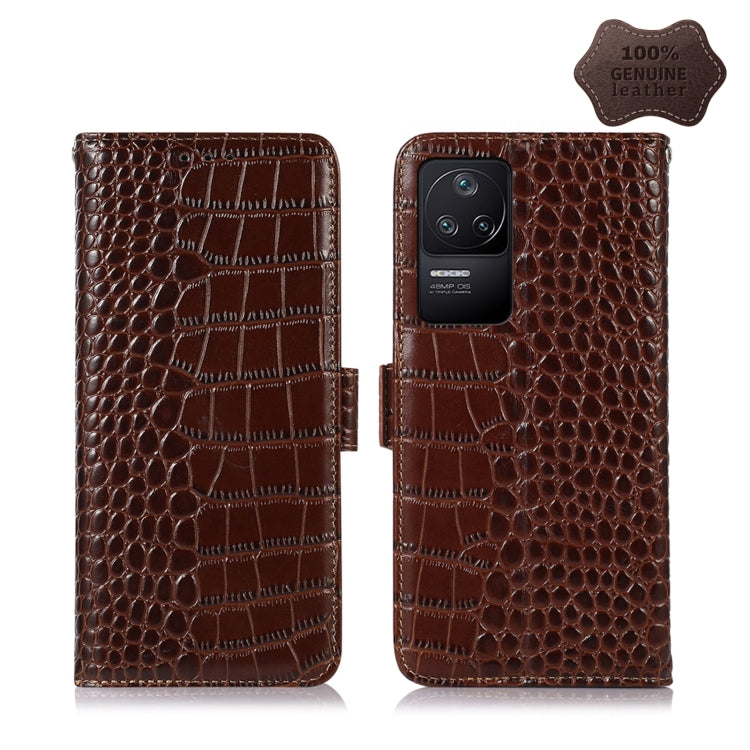 Crocodile Top Layer Cowhide Leather Phone Case, For Xiaomi Redmi 10C / 10 India, For Xiaomi Redmi K40S, For Xiaomi Redmi K50 / K50 Pro, For Xiaomi Redmi K50 Gaming, For Xiaomi Redmi Note 11 4G/11S 4G Global, For Xiaomi Redmi Note 11 Pro 4G / 5G Global