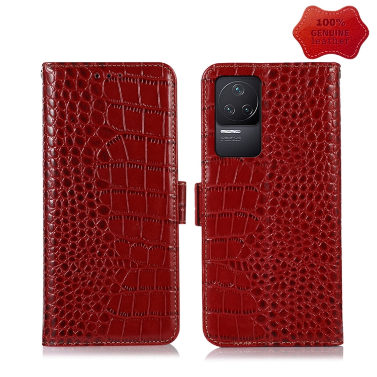 Crocodile Top Layer Cowhide Leather Phone Case, For Xiaomi Redmi 10C / 10 India, For Xiaomi Redmi K40S, For Xiaomi Redmi K50 / K50 Pro, For Xiaomi Redmi K50 Gaming, For Xiaomi Redmi Note 11 4G/11S 4G Global, For Xiaomi Redmi Note 11 Pro 4G / 5G Global