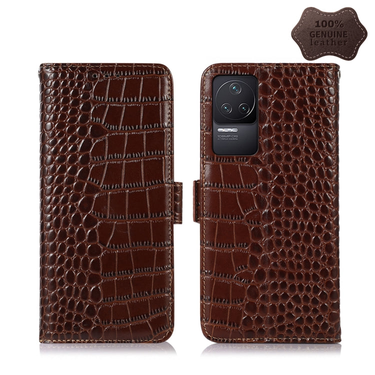 Crocodile Top Layer Cowhide Leather Phone Case, For Xiaomi Redmi 10C / 10 India, For Xiaomi Redmi K40S, For Xiaomi Redmi K50 / K50 Pro, For Xiaomi Redmi K50 Gaming, For Xiaomi Redmi Note 11 4G/11S 4G Global, For Xiaomi Redmi Note 11 Pro 4G / 5G Global
