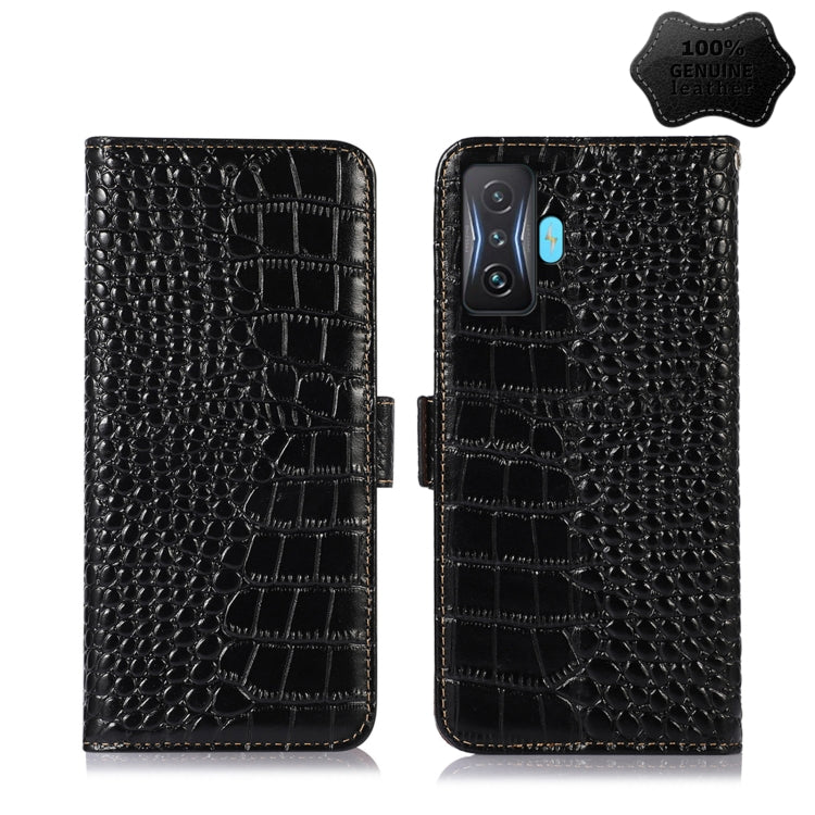 Crocodile Top Layer Cowhide Leather Phone Case, For Xiaomi Redmi 10C / 10 India, For Xiaomi Redmi K40S, For Xiaomi Redmi K50 / K50 Pro, For Xiaomi Redmi K50 Gaming, For Xiaomi Redmi Note 11 4G/11S 4G Global, For Xiaomi Redmi Note 11 Pro 4G / 5G Global