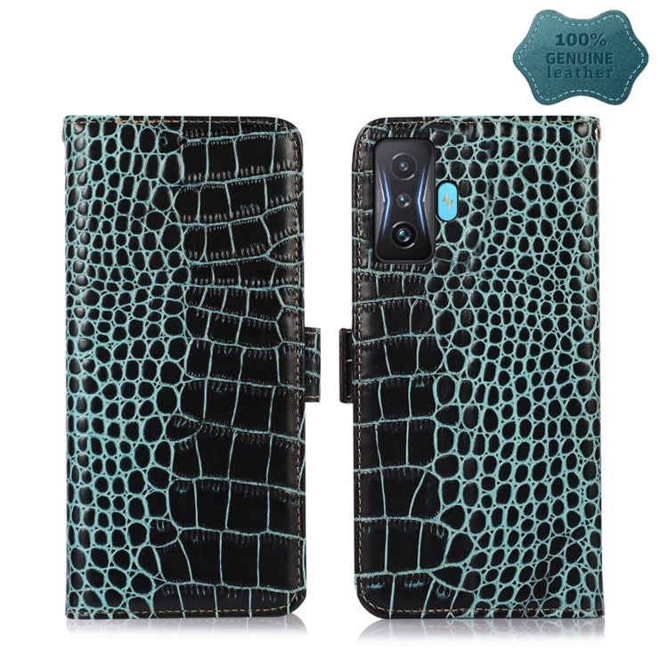 Crocodile Top Layer Cowhide Leather Phone Case, For Xiaomi Redmi 10C / 10 India, For Xiaomi Redmi K40S, For Xiaomi Redmi K50 / K50 Pro, For Xiaomi Redmi K50 Gaming, For Xiaomi Redmi Note 11 4G/11S 4G Global, For Xiaomi Redmi Note 11 Pro 4G / 5G Global
