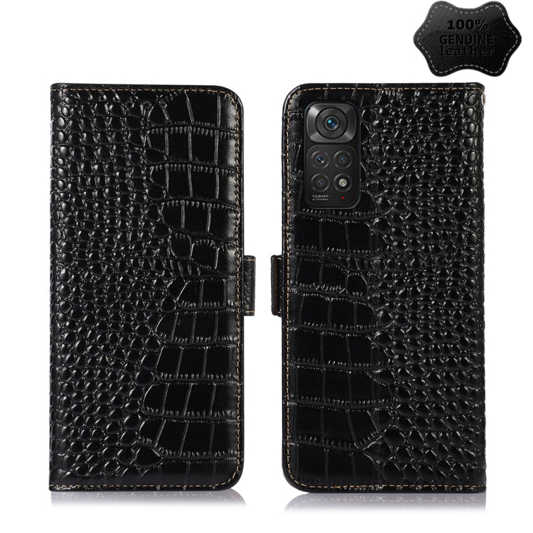 Crocodile Top Layer Cowhide Leather Phone Case, For Xiaomi Redmi 10C / 10 India, For Xiaomi Redmi K40S, For Xiaomi Redmi K50 / K50 Pro, For Xiaomi Redmi K50 Gaming, For Xiaomi Redmi Note 11 4G/11S 4G Global, For Xiaomi Redmi Note 11 Pro 4G / 5G Global
