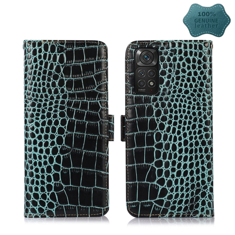 Crocodile Top Layer Cowhide Leather Phone Case, For Xiaomi Redmi 10C / 10 India, For Xiaomi Redmi K40S, For Xiaomi Redmi K50 / K50 Pro, For Xiaomi Redmi K50 Gaming, For Xiaomi Redmi Note 11 4G/11S 4G Global, For Xiaomi Redmi Note 11 Pro 4G / 5G Global