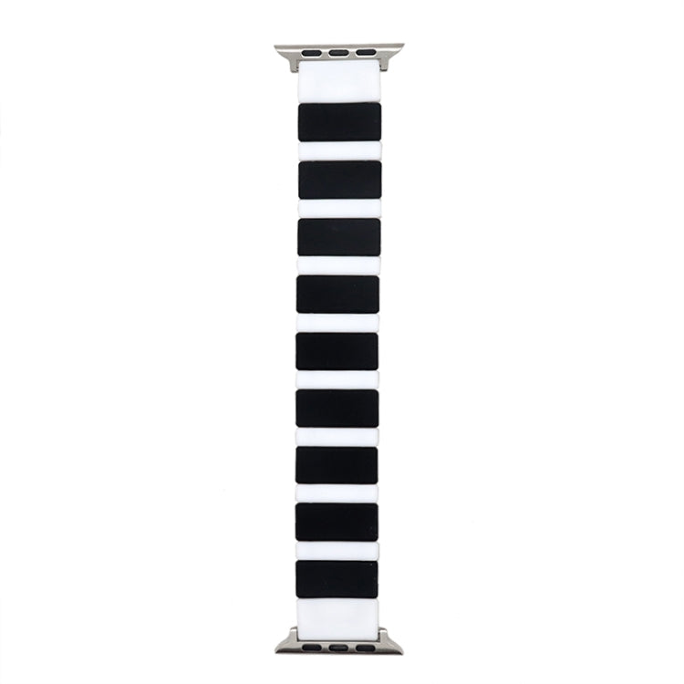 Silicone Splicing Watchband For Apple Watch Series, 7 41mm / 6&SE&5&4 40mm / 3&2&1 38mm