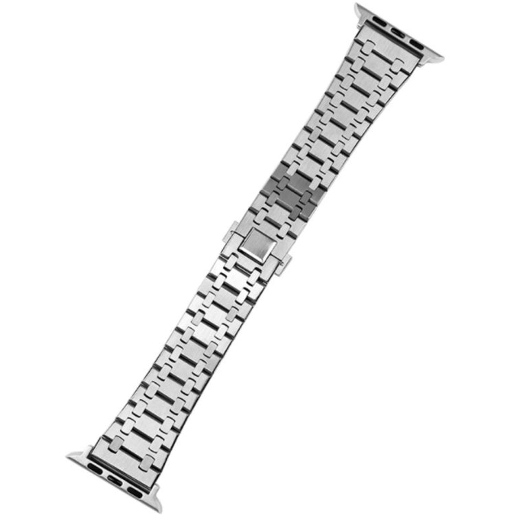 Oak Three Strains Metal Watchband For Apple Watch Series, 7 41mm / 6&SE&5&4 40mm / 3&2&1 38mm, 7 45mm / 6&SE&5&4 44mm / 3&2&1 42mm