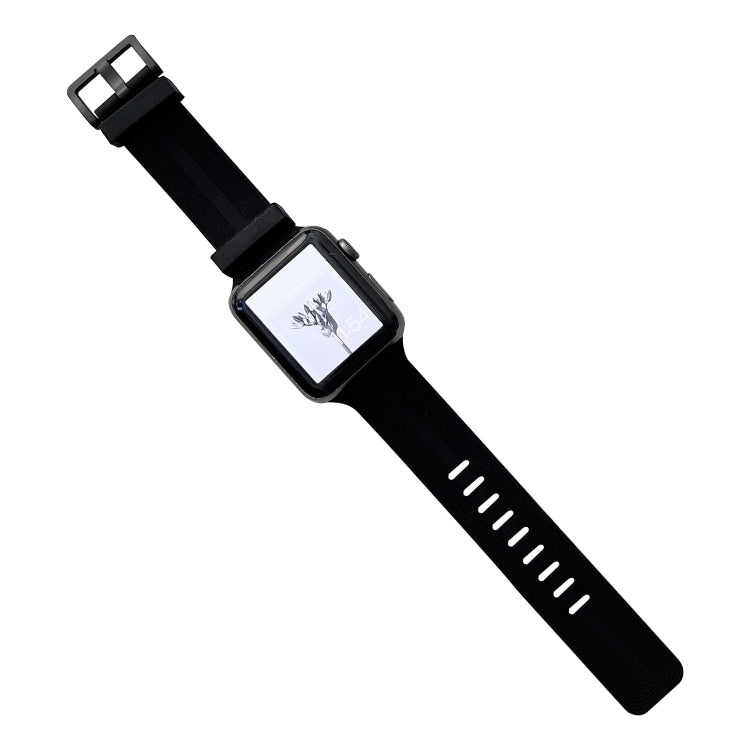 Thread Silicone Watchband For Apple Watch Series, 7 41mm / 6&SE&5&4 40mm / 3&2&1 38mm, 7 45mm / 6&SE&5&4 44mm / 3&2&1 42mm