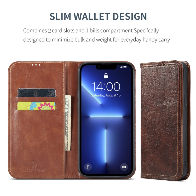 Vintage Bark Texture Wallet Leather Phone Case