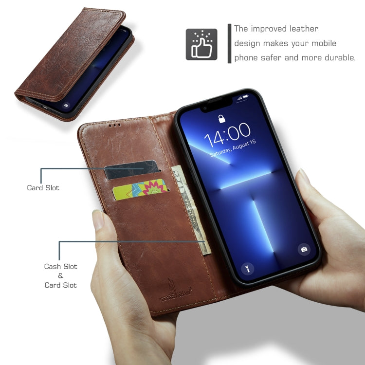 Vintage Bark Texture Wallet Leather Phone Case
