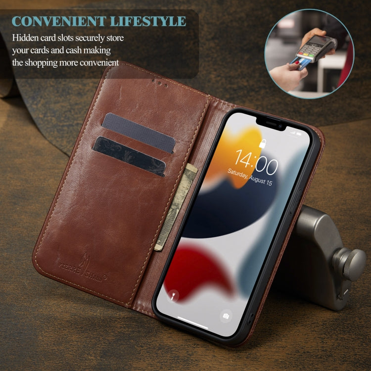 Vintage Bark Texture Wallet Leather Phone Case