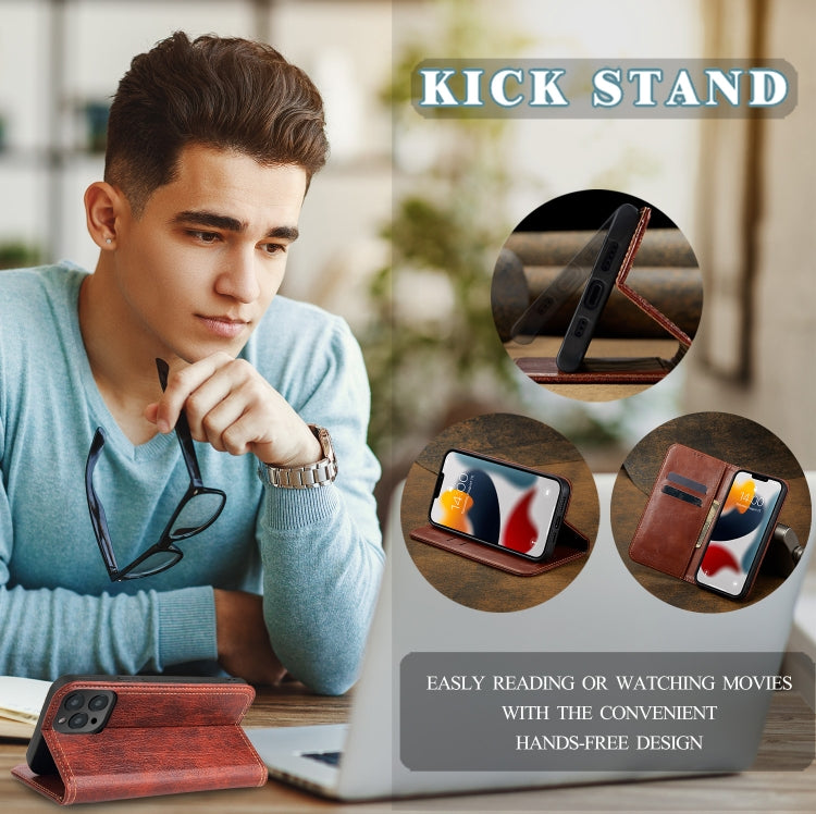 Vintage Bark Texture Wallet Leather Phone Case
