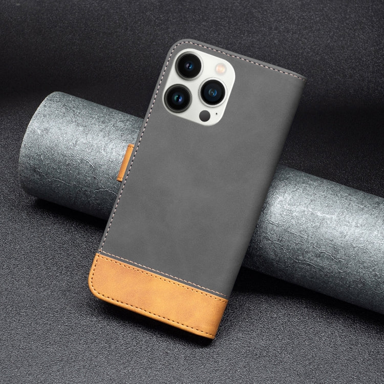 BF11 Color Matching Skin Feel Leather Phone Case, For iPhone 13 Pro Max